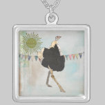 Ornate Ostrich Sunshine  Necklace necklaces