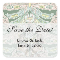 ornate pastel art nouveau pattern art stickers
