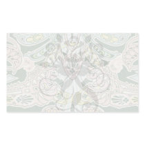 ornate pastel art nouveau pattern art rectangle sticker