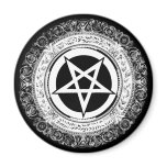 Ornate Pentagram Fridge Magnets
