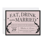 ORNATE PINK VINTAGE WEDDING | SAVE THE DATE invitations