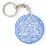 Ornate Star of David keychains