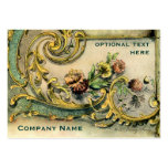 Ornate Victorian Flower & Scroll Business Card