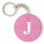 Ornate Woven Monogram - Letter J keychains