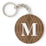 Ornate Woven Monogram - Letter M keychains