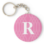 Ornate Woven Monogram - Letter R keychains