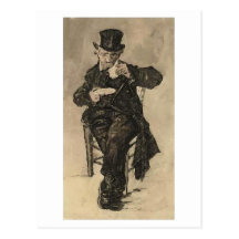 Orphan Man Drinking Coffee, Vincent van Gogh Post Cards