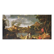 Orpheus And Eurydice By Poussin Nicolas Photo Card