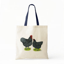 Orpington:  Blue Pair Tote Bag