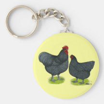 Orpington:  Blue Pair Keychains