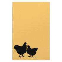 Orpington Silhouette Personalized Stationery