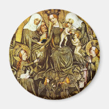 Ortenberger Altar Scene The Holy Kinship By Meiste Fridge Magnets
