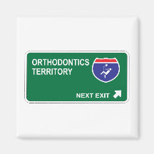 Orthodontics Next Exit Refrigerator Magnets
