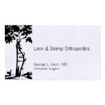 Orthopaedic Crooked Tree Symbol Business Card Template