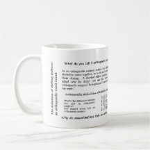 Orthopaedic jokes mug