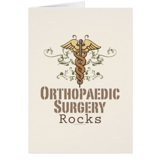 Orthopaedic Surgery Rocks Greeting Card