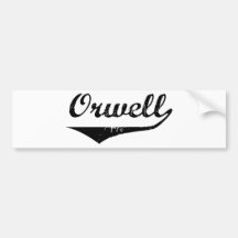 Orwell Bumper Sticker