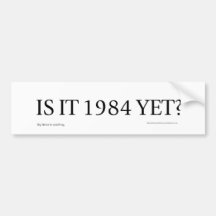ORWELL BUMPER STICKER