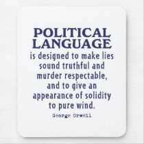 Orwell on Political Language Mouse Mat