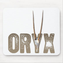 Oryx - beast of the desert / Namibia Africa Skull Mousepads