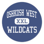 Oshkosh West - Wildcats - High - Oshkosh Wisconsin stickers
