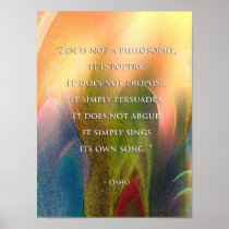 Osho Zen quote poster/print