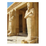 Osirian statues of Hatshepsut -  female pharaoh Postcard