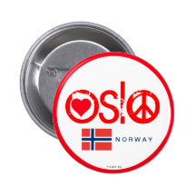 Oslo Love Peace Button 3