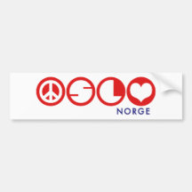 Oslo Norge Bumper Sticker