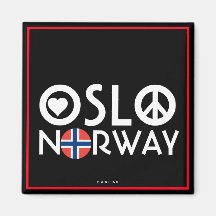 Oslo Norway Love Peace Magnet 4