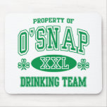 O'Snap Irish Drinking Team Mouse Pad