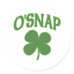 O'Snap irish Shamrock stickers