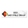 OSSI...UND STOLZ DRAUF AUTOAUFKLEBER