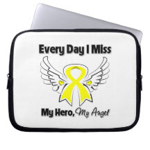 Osteosarcoma Cancer Every Day I Miss My Hero Laptop Computer Sleeves