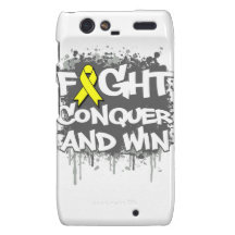 Osteosarcoma Fight Conquer and Win Motorola Droid RAZR Case