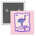 Ostrich Quilt buttons