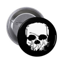 Ostrich Skull Illusion Pins