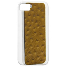 Ostrich Tan Leather for iPhone 5 iPhone 5 Covers