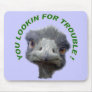 Ostrich trouble mousemats