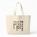 Otaku Manga Fan Joke Canvas Tote Bag