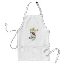 Othello Word Mosaic Aprons