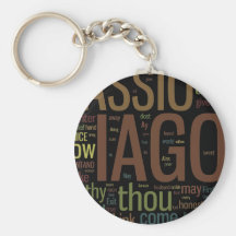 Othello Word Mosaic Keychains