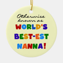 Otherwise Known as Best-est Nanna Gifts Christmas Tree Ornament