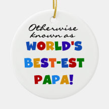 Otherwise Known Best-est Papa Tshirts and Gifts Christmas Tree Ornament