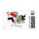 O'Tierney Family Crest postage