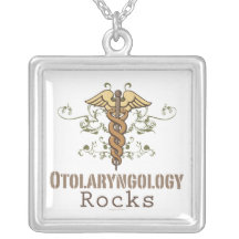 Otolaryngology Rocks Caduceus Necklace