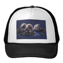Otter Family Delight Trucker Hats