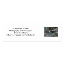 "Otter Nap" Bookmark Business Cards