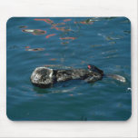 Otter On Back In Water Mouse Pad