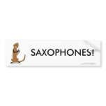 Otter Playing the Saxophone bumper stickers